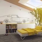 Habitación abuhardillada para un adolescente