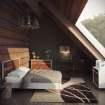 Muebles con el mismo diseño en el dormitorio.