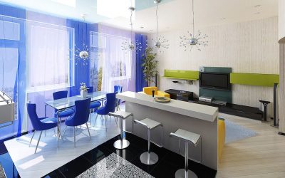 Diseño interior del salón-comedor: 75 fotos de ideas.
