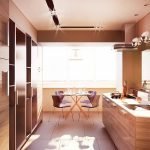Cocina con balcon