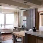 Cocina moderna en el apartamento