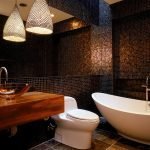 Hermosos azulejos en el baño.