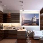 Muebles de madera en la cocina