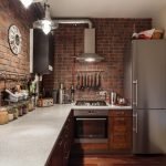 Refrigerador de acero en el interior