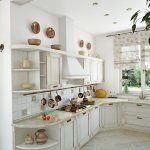 Cocina de estilo provenzal en el apartamento