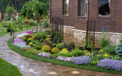 Hacer un jardín delantero en frente de la casa: ideas de bricolaje