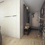 Pasillo estilo loft