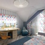 Interior moderno de una habitación infantil.