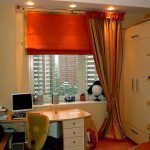 Cortinas combinadas para el dormitorio