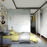 Luces colgantes junto a la cama