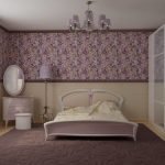 Muebles de luz en el dormitorio en Jruschov
