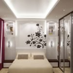 Decoración en el dormitorio en Jruschov