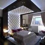 Muebles de dormitorio de alta tecnología.