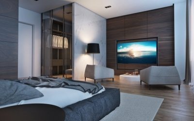 Diseño de dormitorio de alta tecnología +75 fotos interiores