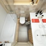 Pequeño baño combinado