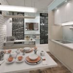 Imágenes brillantes en la cocina.