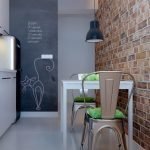 Cocina de pared de ladrillo