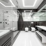 Baño de estilo constructivista