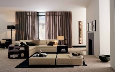 Cortinas marrones: una selección de materiales y tonos +50 fotos