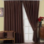 Cortinas marrones lisas