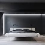 Decoración oscura del dormitorio