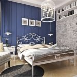 Cama doble de metal