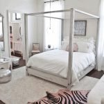 Cama de diseño para el dormitorio.