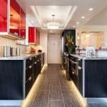 Muebles de lujo en la cocina.