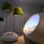 Muebles originales en el dormitorio.
