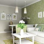 Decoración de la pared verde