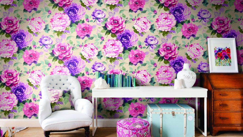 Fons de pantalla amb flors a l'interior