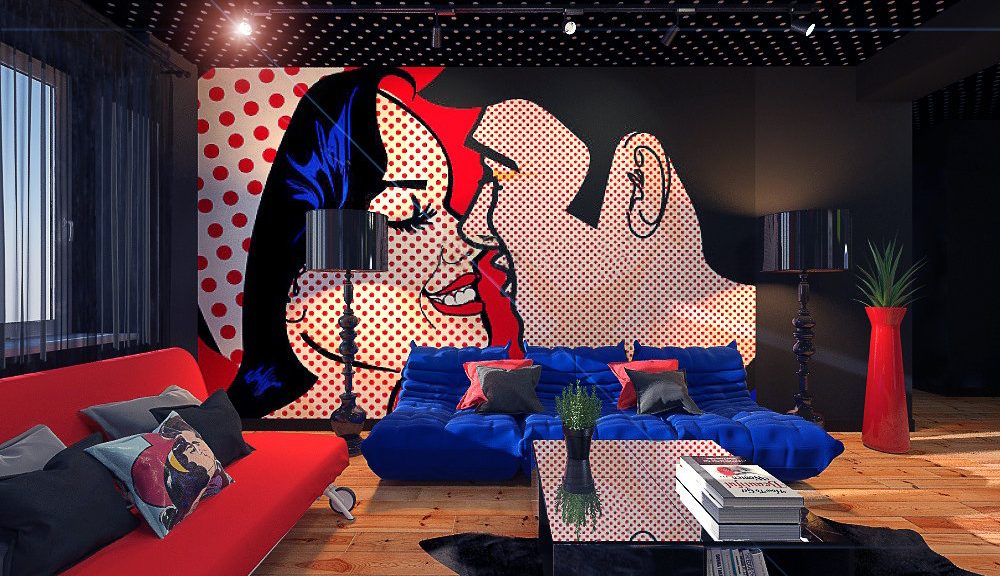 Pop art a belső