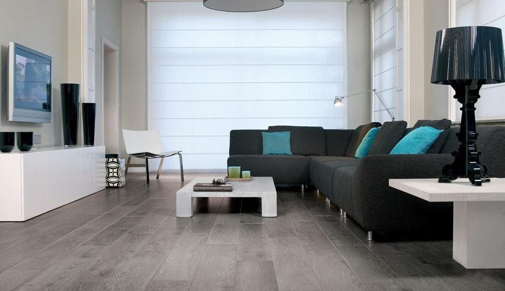 พื้นสีเทาในการตกแต่งภายใน