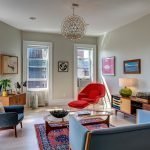 Salón con muebles soviéticos.