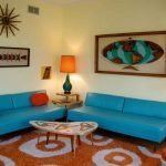 Salón con muebles soviéticos.
