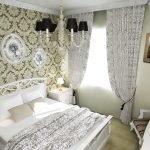 Decoración clásica de una habitación pequeña.