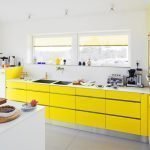 Cocina con dos ventanas