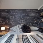 Papel pintado de carbón en el dormitorio