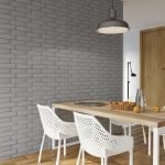 Ladrillo gris en la decoración