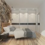 Armario corredizo en una habitación