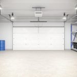Bastidores en el garaje