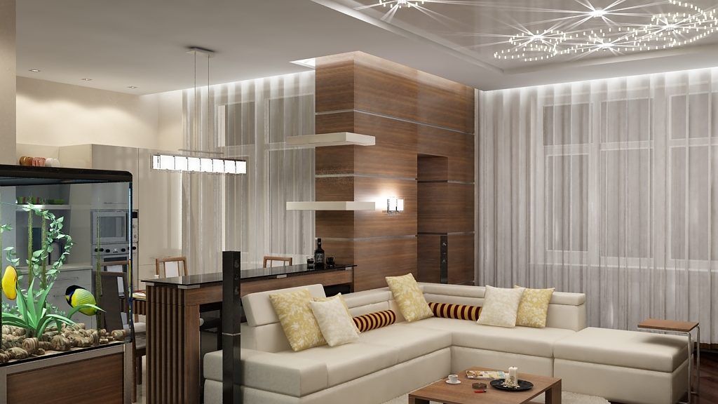 Dizajn dnevnog boravka za studio