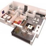 Apartamento con balcón.