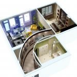 Apartamento de tres habitaciones