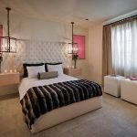 Elegante dormitorio interior