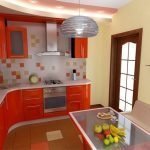 Colores jugosos en el interior de la cocina.
