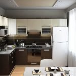Pequeña cocina en el apartamento