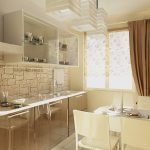Cocina en color beige.