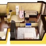 Proyecto de apartamento en 3D