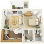 Apartamento con logia
